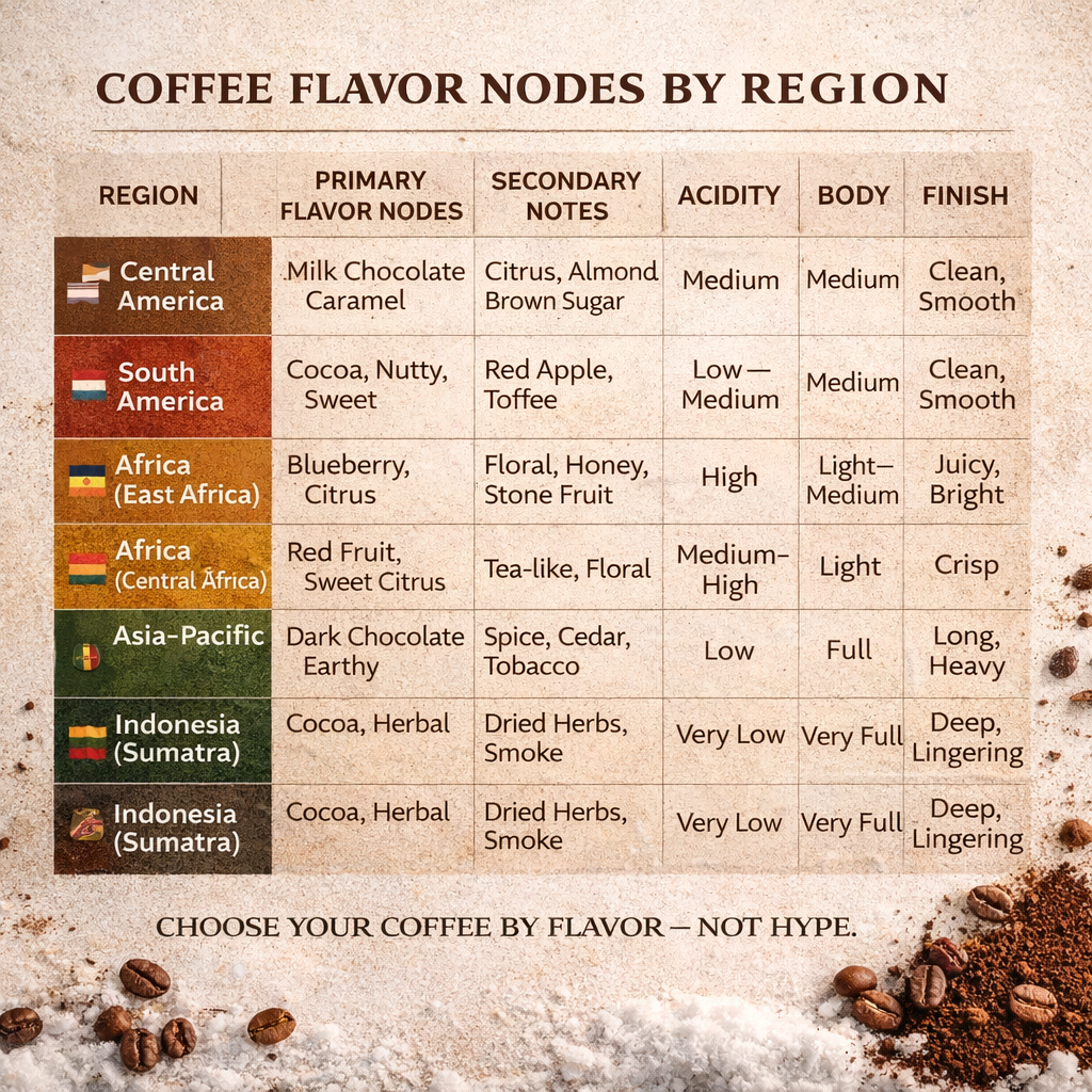 Choosing Coffee by Flavor: A Practical Guide to Coffee Origins and Taste Profiles